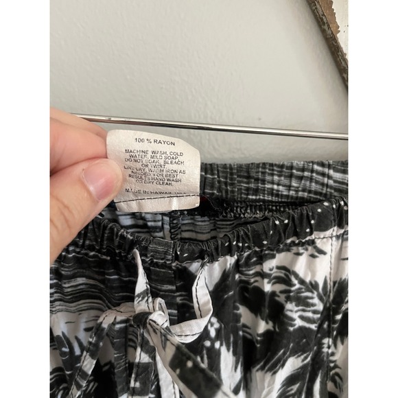 Vintage Jams World Island Life Cropped Pants Womens Size Small Palm Tree Print - Picture 5 of 7